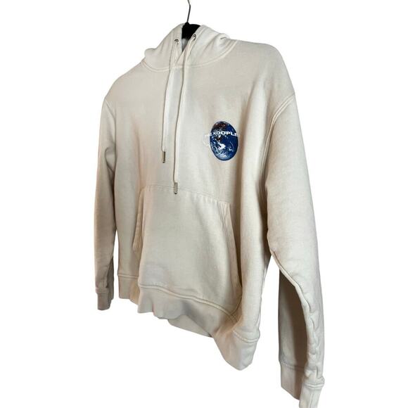 The Kooples Paris Women’s Hooded Sweatshirt With Planet Motif Cotton Small - Picture 3 of 9